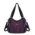 Angel Kiss Purses and Handbags Women Fashion Tote Bag Shoulder Bags Top Handle Satchel Purses Washed Synthetic Leather Handbag, 450#purple, 13.8 * 4.7 * 11.8 inches