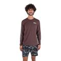 Hurley Men's Easton Fastlane Rash Guard Shirt, Zion Rust, XL