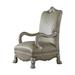 Armchair - A&J Homes Studio Dresden 33.6" Wide Armchair Faux Leather/Wood in Brown/Gray | 48.5 H x 33.6 W x 33.4 D in | Wayfair ZD-58WF1A7J2WHT