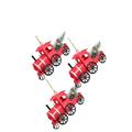 Eternal Night Train Engine Holiday Shaped Ornament Set of 3 Metal in Red | 3.15 H x 6.5 W x 0.2 D in | Wayfair EternalNight8d8ea5c