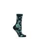 Ladies 1 Pair Thought Bamboo and Organic Cotton Floral Socks Navy 4-7 Ladies