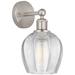 Edison Norfolk 6" Brushed Satin Nickel Sconce w/ Clear Shade