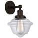 Edison Oxford 7" Oil Rubbed Bronze Sconce w/ Clear Shade