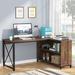 17 Stories Parsonville L-Shape Desk Wood/Metal in Black | 29.52 H x 55.11 W x 41.33 D in | Wayfair 4111F508A22B452893FCDD2CBB6A6705