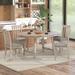 Red Barrel Studio® Drida Extendable Dining Set Wood/Upholstered in Brown | 29.81 H in | Wayfair 2007841EDDAE455B97B13C978B3DAF1F