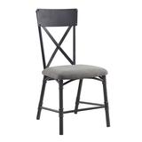 Wildon Home® Chevalier dinning room chairs Upholstered/Metal in Black | 36 H x 18 W x 21 D in | Wayfair AB31C5F58E4F464880C7F6ACCE8874C2