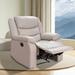 Latitude Run® 33.07" Wide Manual Ergonomic Recliner Faux Leather/Stain Resistant | 38.97 H x 33.07 W x 29.52 D in | Wayfair