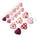 The Holiday Aisle® 12 Piece Heart Balls Holiday Shaped Ornament Set Fabric in Pink/White | 1.97 H x 1.97 W x 0.2 D in | Wayfair