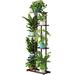 Arlmont & Co. Niketh Square Multi-tiered Plant Stand Metal in Brown | 41.3 H x 17.5 W x 8.9 D in | Wayfair D8F38269E3844D70A592B4184ACA6BBE