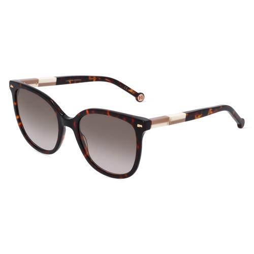 Carolina Herrera 0136/S Damen-Sonnenbrille Vollrand Oval Acetat-Gestell, braun