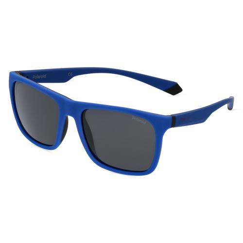 Polaroid PLD 2141/S Herren-Sonnenbrille Vollrand Eckig Acetat-Gestell, blau