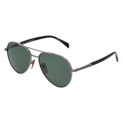 David Beckham DB 1118/G/S Herren-Sonnenbrille Vollrand Pilot Metall-Gestell, silber