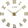 Tigrezy - Moderne diy Grand Pendule Murale Chiffres Romains Big Montre Stickers 3D Horloge Montre