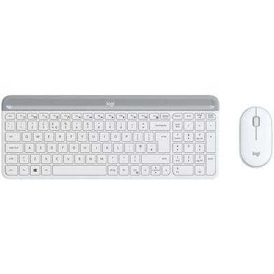 Logitech Kabelloses Tastatur-Maus-Set »MK470 Slim Combo« weiß Image
