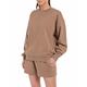 Replay Damen Sweatshirt 100% Baumwolle, Braun (Mud 842), L