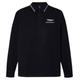 HACKETT LONDON Men's Amr Tipped Ls Polo Shirt, Black, XL