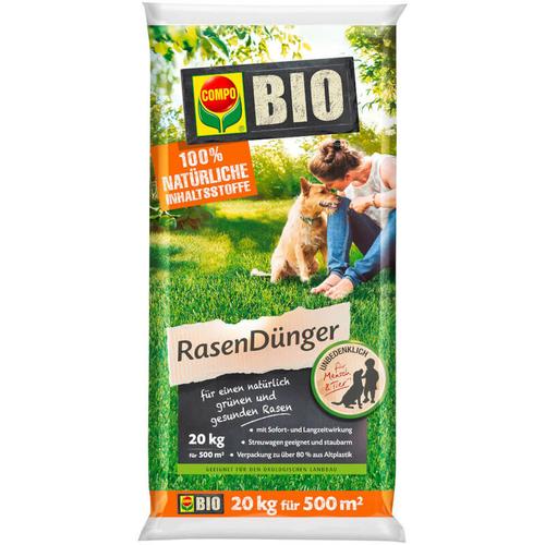 Bio Rasendünger 20 kg Naturrasendünger Biorasendünger organisch - Compo