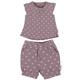 Sterntaler Baby Mädchen Set Shirt mit kurzer Hose Set Shirt und kurze Hose Muschel - Baby Shorts Shirt Set - aus Baumwolle - lila, 68