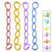 Lomubue 7 Holes Elastic Silicone Fitness Pilates Exercise Yoga Resistance Band Rope