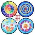 NUOLUX Dart Throwing Toy Sticky Game Ballindoorkit Activity Party Games Classic Outdoor Toss Sports Catchboard Target Board Set