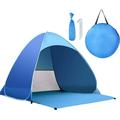 Beach Tent \u2013for 2-3 Person UPF 50+ UV Sun Protection Beach Shade Beach Tent Pop Up Sun Shelter with Carry Bag and Tent Stakes for Beach Park Camping (Large)