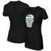 Women's Tiny Turnip Black Miami Marlins Sugar Skull T-Shirt