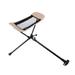 Folding Moon Chair Aluminum Alloy Foot Rest Stool Portable Outdoor Chair Extendable Footrest Tool Beach Fishing Recliner Footrest Stool