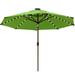 Elite Sunbrella Solar Umbrellas 9ft Market Umbrella with 80 LED Lights Patio Umbrellas Outdoor Table Umbrella with Ventilation and 5 Years Non-Fading Top Ginkgo