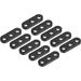 Tent Rope Buckles 5.4mm Plastic Guyline Adjuster Cord Tensioners for Outdoor Camping Canopy Tarp Black Pack of 10