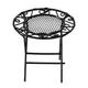Wrought Iron Dollhouse Table Chair Miniature Furniture Set Table Set 1/12 Scale Playhouse Accessories Crafts Decor Ornament Table Black