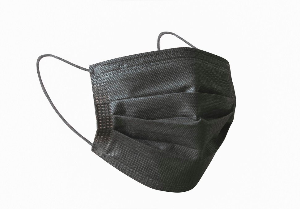 MAIMED- FM Comfort OP-Mundschutz, 3-lagig medizinischer Mundschutz EN 14683 (Typ II) schwarz 1000 Stück Image