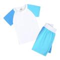 KI-8jcuD Summer Outfits 2 Piece Kids Button Short Toddler Kids Baby Unisex Summer Tshirt Shorts Soft Patchwork Cotton 2Pc Sleepwear Outfits Clothes Boy Girl Matching Outfits Baby Gift Set Girl Junio