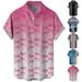 Mens Crewneck Shirts Stylish Retro Costume Plus Size Men