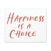 Inspirational Wall Art Happiness Is A Choice Red Motivation Wall Decor for Home Office Gym Inspiring Success Quote Print Ready to Hang Unframed