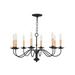 8 Light Chandelier in Farmhouse Style 25 inches Wide By 13.5 inches High Bailey Street Home 218-Bel-732128