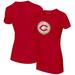 Women's Tiny Turnip Red Cincinnati Reds Stitched Baseball T-Shirt