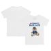 Infant Tiny Turnip White Toronto Blue Jays Teddy Boy T-Shirt