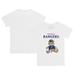 Infant Tiny Turnip White Texas Rangers Teddy Boy T-Shirt