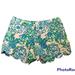 Lilly Pulitzer Shorts | Guc Women’s Size 6 Lilly Pulitzer Buttercup Shorts | Color: Blue/Green | Size: 6