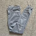 American Eagle Outfitters Jeans | American Eagle Outfitters Ripped Jeggings Jeans Size 6 | Color: Gray | Size: 6