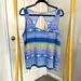 American Eagle Outfitters Tops | American Eagle Outfitters. Scoop Neck. Tank Top. Key Hole Back. | Color: Blue/Yellow | Size: Xl