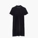 Madewell Dresses | Madewell Velvet Mockneck Dress | Color: Black | Size: Xs