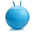 meteor® Bouncy Hüpfball Gummiball Hopsball Sprungball Springball Hopser (Blau, 55cm)