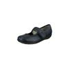 Klettschuh NATURAL FEET "Susanne", Damen, Gr. 43, blau (dunkelblau), Leder, casual, Schuhe Riemchenballerina, mit Memo-Latex-Fußbett