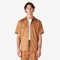 Dickies Men's Short Sleeve Work Shirt - Brown Duck Size M (1574)