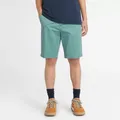 Timberland Squam Lake Stretch Chino Shorts For Men In Green Green, Size 30
