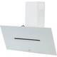 Elica SHY-WH-90 90 cm Angled Chimney Cooker Hood - White Glass - For Ducted/Recirculating Ventilation, White