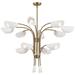 Kichler Arcus 46.25 Inch 12 Light Chandelier in Champagne Bronze with White