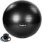 Movit - Gymnastikball mit Fußpumpe, 75 cm, schwarz