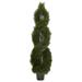 5' Artificial Pond Outdoor Cypress Spiral Topiary Tree